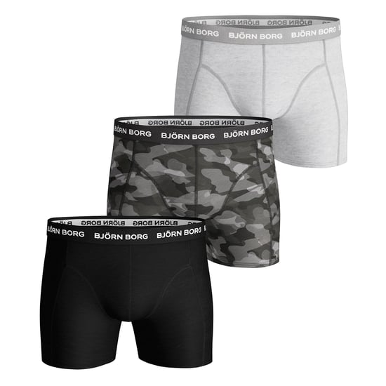 Paquete de 3 bóxers de algodón elástico para hombre, suaves, ropa interior diaria - Image 1
