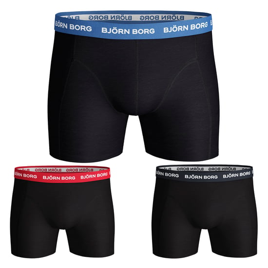 Paquete de 3 bóxers de algodón elástico para hombre, suaves, ropa interior diaria corta - Image 2