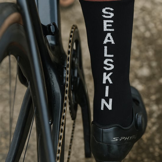 Calcetines de ciclismo de longitud media de una sola capa para hombre y mujer - Image 3