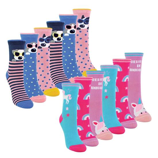Paquete de 12 calcetas para niños de bambú con diseños divertidos, calcetas diarias. - Image 1