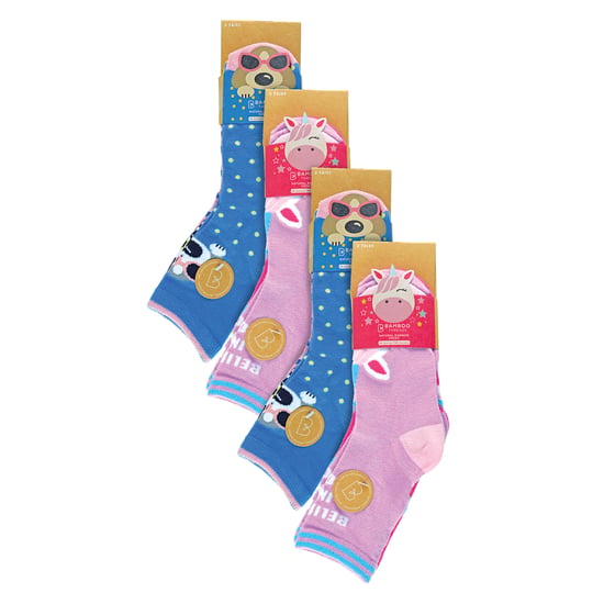Paquete de 12 calcetas para niños de bambú con diseños divertidos, calcetas diarias. - Image 2