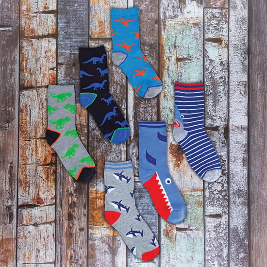 Paquete de 12 Calcetines Cortos de Bambú para Niños con Patrones Divertidos - Image 3