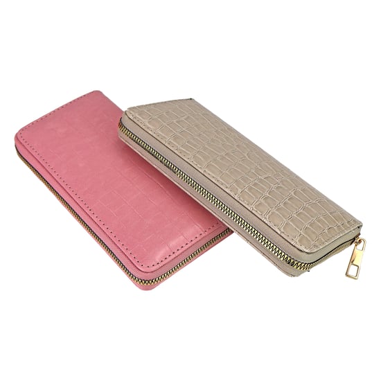 Cartera Compacta para Mujeres con Impresión de Cocodrilo de Cuero Sintético, Monedero Organizador de Tarjetas y Monedas - Image 4