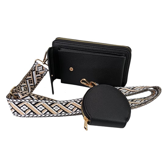 Cartera de Piel Sintética para Damas con Correa y Monedero Diseño de Múltiples Compartimentos - Image 5