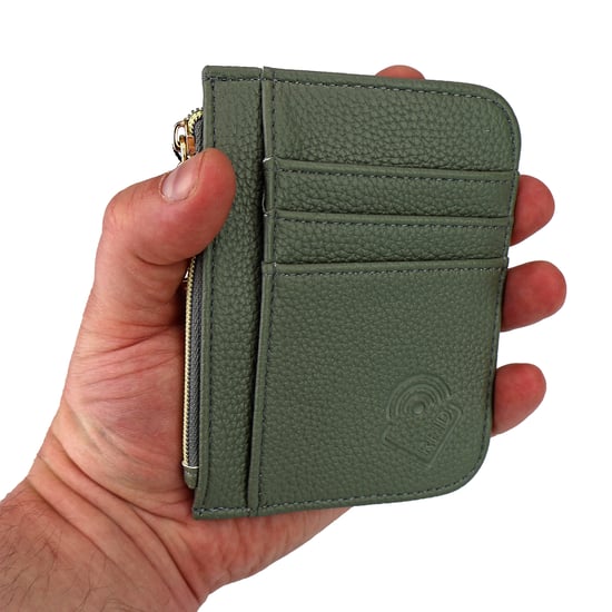 Cartera Compacta para Mujeres de Cuero Sintético con Múltiples Compartimentos para Tarjetas - Image 3