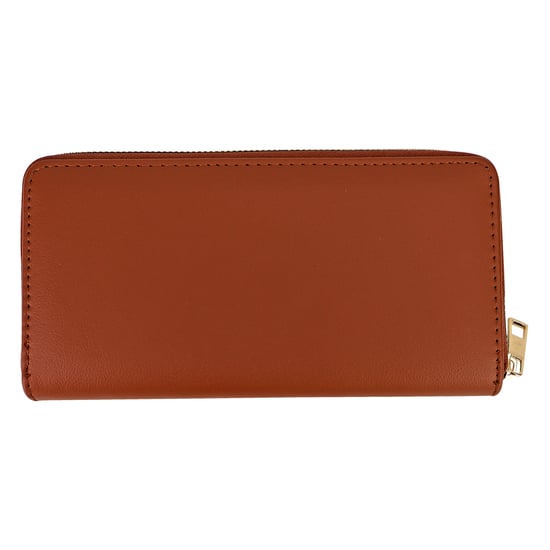 Cartera de Dama de Cuero Sintético Grande con Textura y Detalle Metálico Organizador - Image 2
