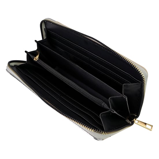 Cartera de Dama de Cuero Sintético con Paneles Grande Organizador de Monedas y Tarjetas - Image 5