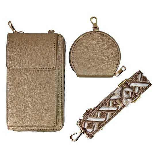 Cartera de Piel Sintética para Damas con Correa y Monedero Diseño de Múltiples Compartimentos - Image 2