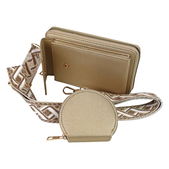 Cartera de Piel Sintética para Damas con Correa y Monedero Diseño de Múltiples Compartimentos - Image 5
