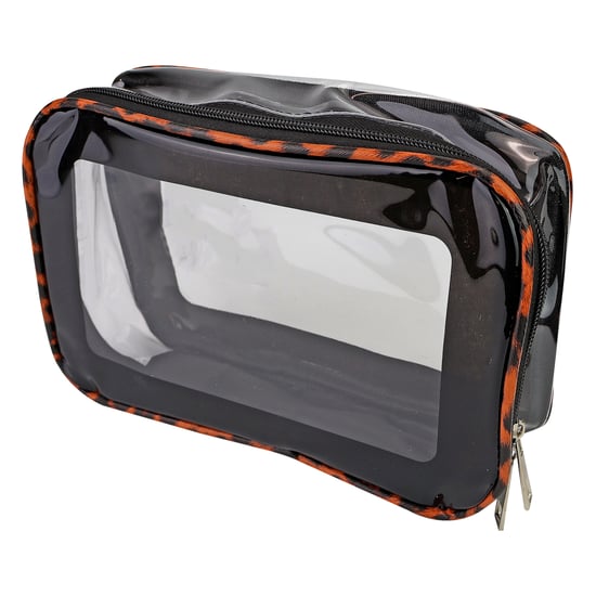 Juego de 3 bolsas de cosméticos para damas con estampado de leopardo, bolsas de maquillaje y artículos de tocador para viajes - Image 5