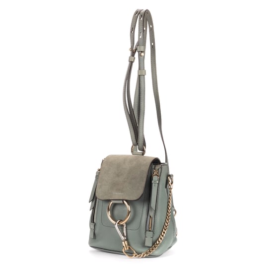 Chloé Faye Backpack en Blue Cuero de becerro - Image 2