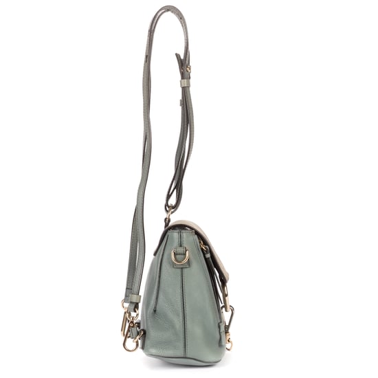 Chloé Faye Backpack en Blue Cuero de becerro - Image 4