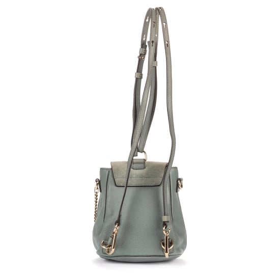 Chloé Faye Backpack en Blue Cuero de becerro - Image 5