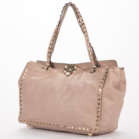 Valentino Rockstud Tote en rosa Cuero de becerro - Image 2