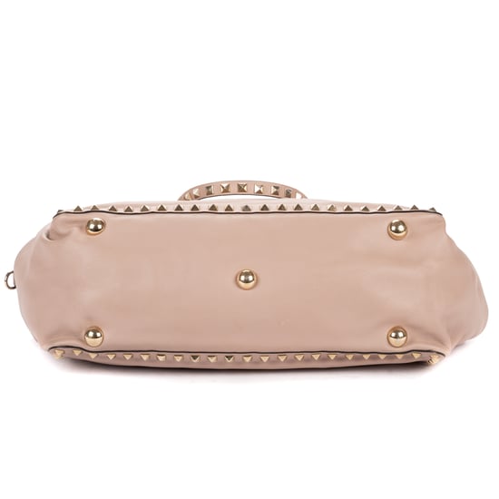 Valentino Rockstud Tote en rosa Cuero de becerro - Image 6