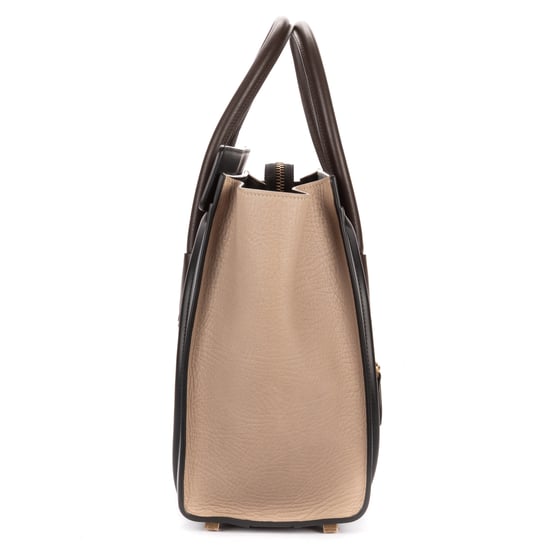 Celine Tricolor Micro Luggage  en  gris Cuero de ternero - Image 4