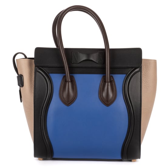 Celine Tricolor Micro Luggage  en  gris Cuero de ternero - Image 5