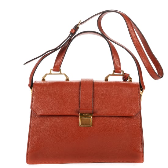 Miu Miu Madras Top Handle en marrón Cuero de ternero - Image 1