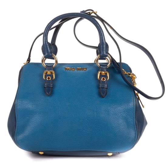 Miu Miu Bauletto Bag en Blue Cuero de becerro - Image 1