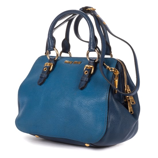 Miu Miu Bauletto Bag en Blue Cuero de becerro - Image 2