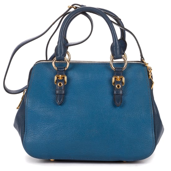 Miu Miu Bauletto Bag en Blue Cuero de becerro - Image 4