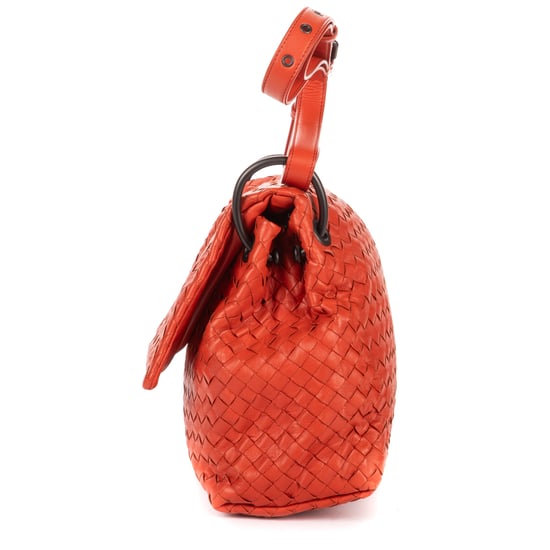 Bottega Veneta Flap Messenger en naranja Cuero de becerro - Image 3