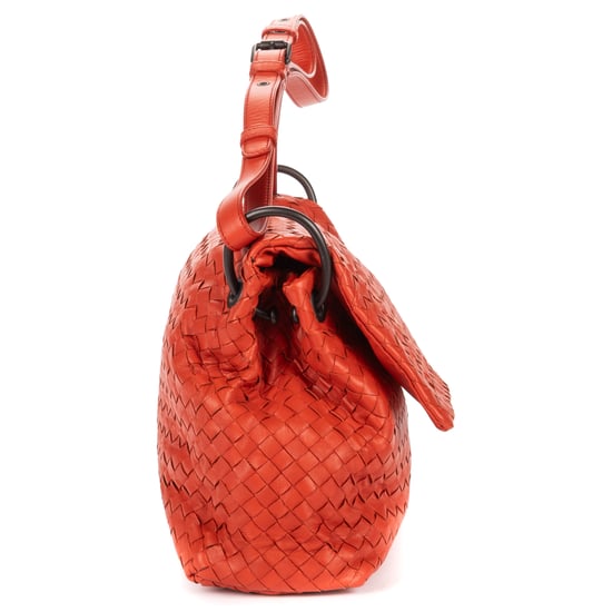 Bottega Veneta Flap Messenger en naranja Cuero de becerro - Image 4