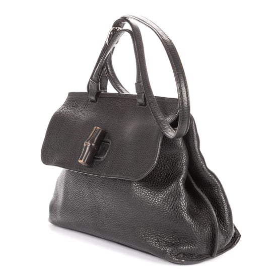 Gucci Medium Bamboo Daily Top Handle en negro Cuero de ternero - Image 2