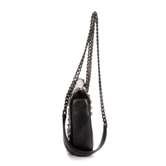 Prada Studded Flap Crossbody  en  negro Cuero de becerro - Image 3