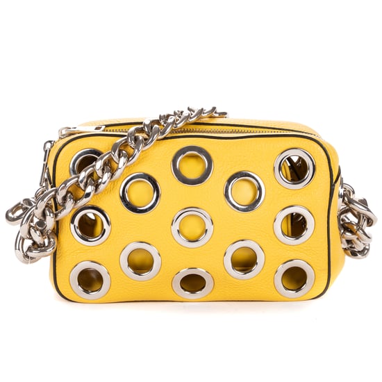 Prada Grommet Bauletto Chain Bag en amarillo Cuero de ternero - Image 5