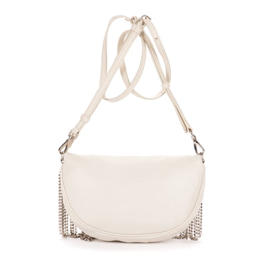 Miu Miu Crystal Fringed Crossbody  en  marfil Cuero de ternero - Image 5