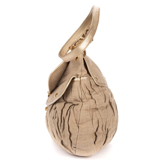 Miu Miu Hobo Bag  en  beige Lienzo - Image 3