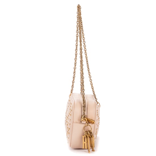 Dior Mini Studded Lady Dior Mini en rosa Cuero de ternero - Image 4
