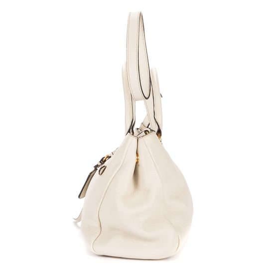 Prada Convertible Open Tote en marfil Cuero de ternero - Image 3
