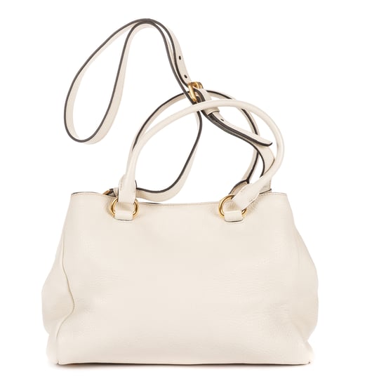 Prada Convertible Open Tote en marfil Cuero de ternero - Image 5