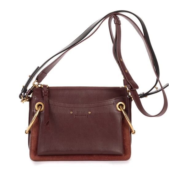 Chloé Small Roy Clutch Crossbody Small en Borgoña Cuero de ternero - Image 1