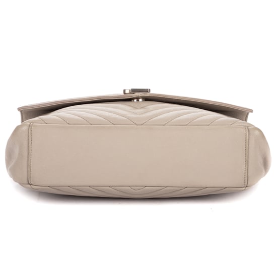 Yves Saint Laurent Large College Bag  en  gris Cuero de becerro - Image 6