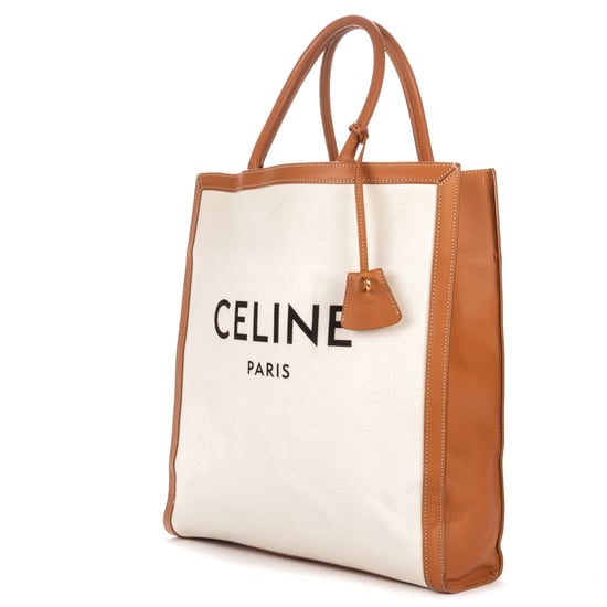 Celine Vertical Tote Large en  marfil Lienzo - Image 2
