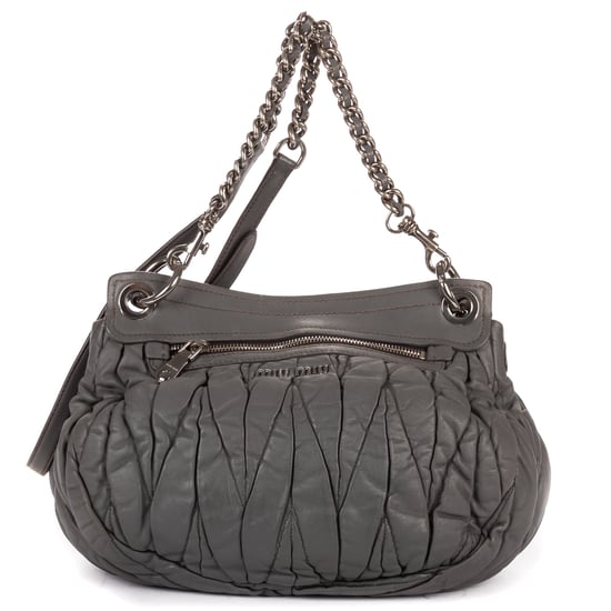 Miu Miu Coffer Flap Hobo en gris Cuero de ternero - Image 5
