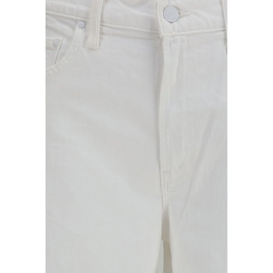 Madre Denim Jeans de Algodón Blanco - Image 3