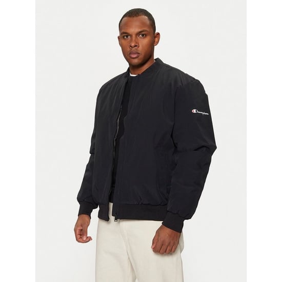 Bomber de poliéster negro Champion - Image 1