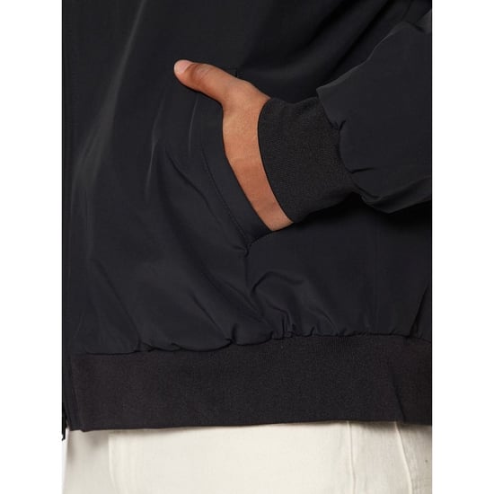 Bomber de poliéster negro Champion - Image 5