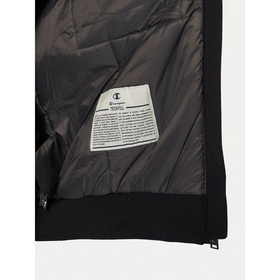 Bomber de poliéster negro Champion - Image 6