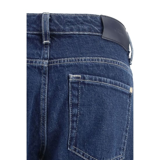 Jeans de Pierna Recta de Algodón Azul 7FOR - Image 3