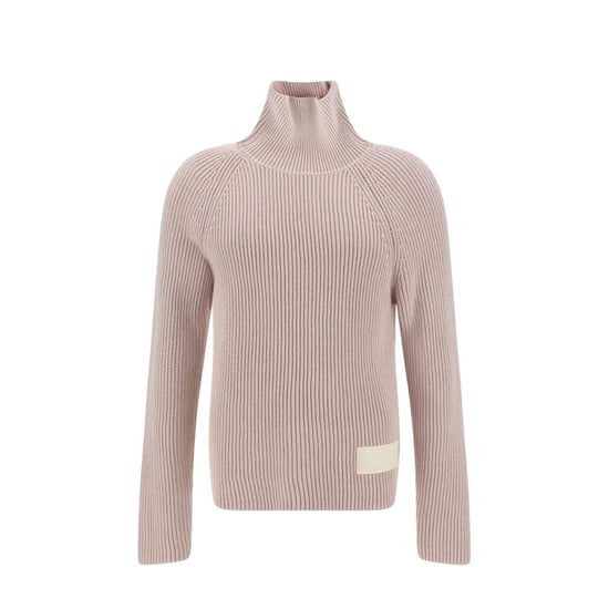 Ami Paris Suéter de Cuello Alto de Algodón Multicolor - Image 1