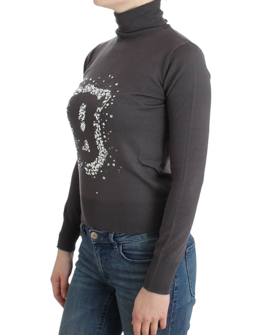 Suéter de algodón de cuello alto Galliano Brown - Image 2