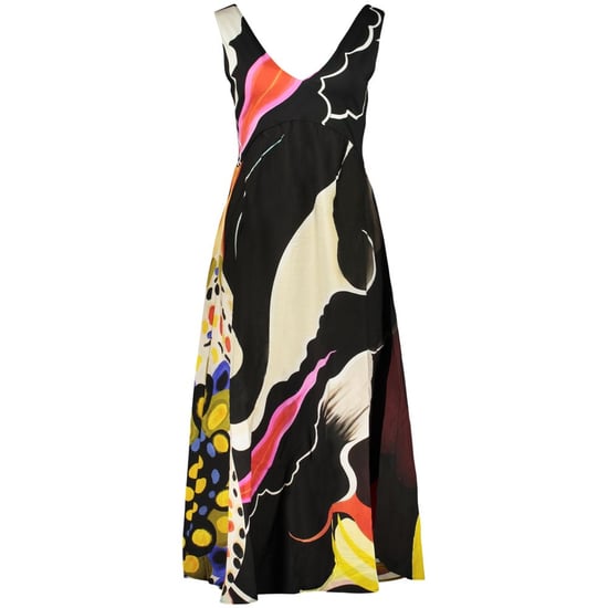 Vestido de Mujer de Viscosa Negra Desigual - Image 1