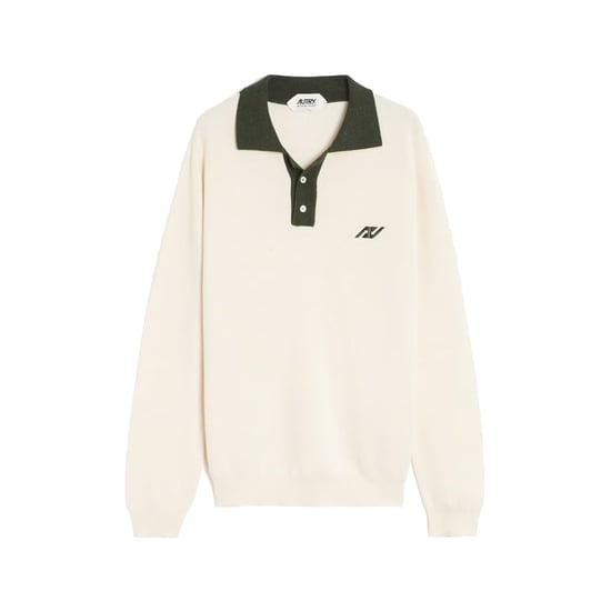 Camisa Polo de Algodón Beige Autry - Image 1