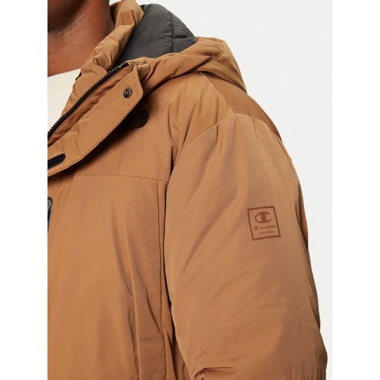 Parka de poliéster marrón Champion - Image 5