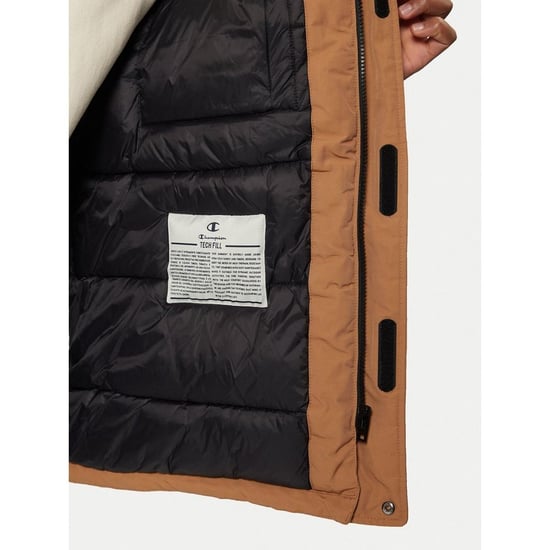 Parka de poliéster marrón Champion - Image 6